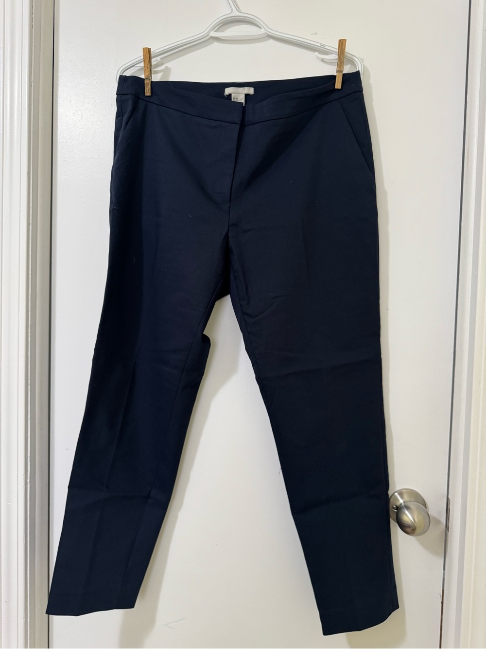 H&M Navy Women's Tailored Stretch Dress Pants